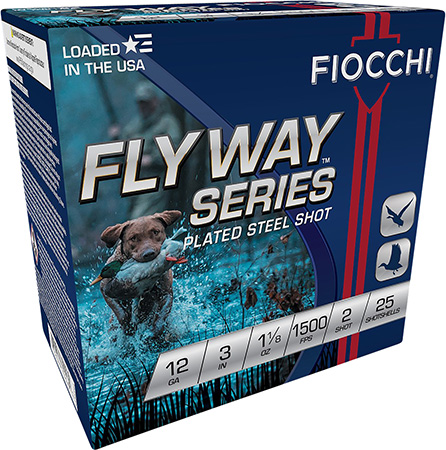 Fiocchi Flyway 12 Gauge 3" 1 1/8 oz #2 Shot, 25-Box 3 Fiocchi Flyway 12 Gauge 3" 1 1/8 oz #2 Shot, 25-Box