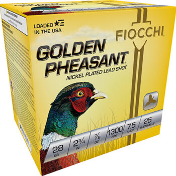 Fiocchi 28 Gauge Golden Pheasant Extrema 2.75" 7/8oz 7.5 Shot Shotshells 25 Rounds Per Box