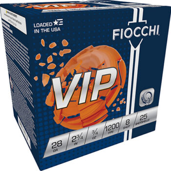 Fiocchi 28 Gauge 2.75" 3/4oz 8 Shot Exacta Target VIP Ammunition 25 Rounds Per Box