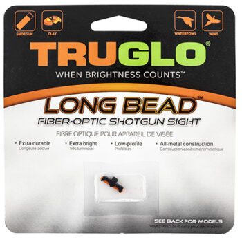 Truglo Long Bead Universal Shotgun Fiber Optic Sight Red 6-40 Thread