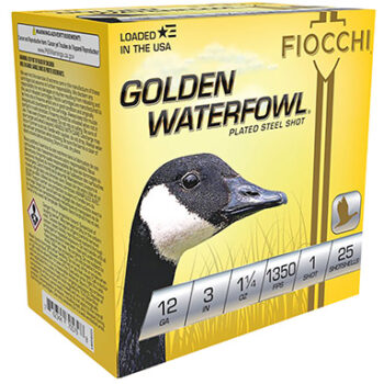 Fiocchi Golden Waterfowl 12 Gauge 3" 1-1/4 oz 1 Shot Shotgun Shells 25 Rounds