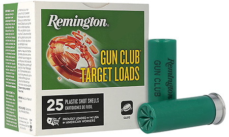 Remington Gun Club 12 Gauge 2.75" 1oz 8 Shot Shotgun Shells 25 Rounds per Box