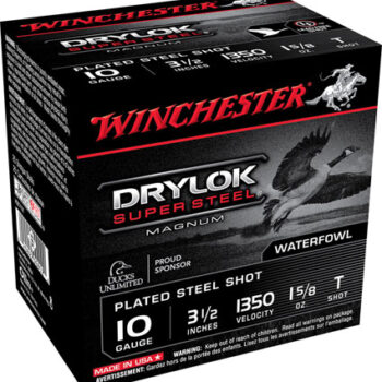 Winchester Drylok Super Steel Magnum 10 Gauge 3.5" 1 5/8 oz T Shot 25 Rounds Per Box