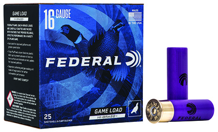Federal Game-Shok High Brass 16 Gauge 2.75" 1 1/8 oz #7.5 Shot, 25-Box/10-Case
