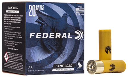 Federal Game-Shok Heavy Field 20 Gauge 2.75″ 1oz 8 Shot Shotgun Shells 25 Rounds