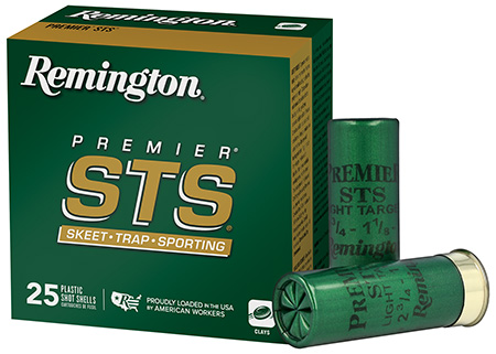 Remington 20250 Premier STS 12 Gauge 2.75" 7.5 Shot Shotgun Shells 1 1/8 oz Load 25 Rounds