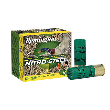 Remington 12 Gauge 3" 2 Shot Nitro-Steel High Velocity Shotgun Shells 1 3/8 oz 25 Rounds