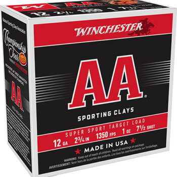 Winchester AA Super Sport 12 Gauge 2.75" 1oz 7.5 Shot Sporting Clay Ammunition 25 Rounds per Box