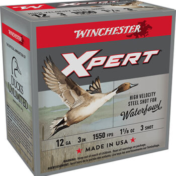 Winchester Super X Xpert High Velocity 12 Gauge 3" 1-1/8oz 3 Shot Shotgun Ammunition 25 Rounds