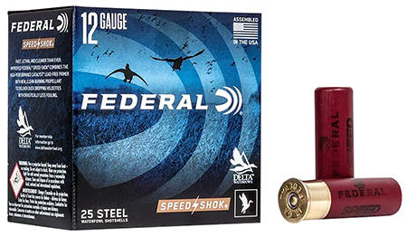 Federal 12 Gauge 3" Shotgun Shells 2 Shot 1 1/8oz Speed-Shok WF1432 25 Rounds