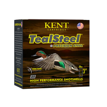 Kent Cartridge TealSteel Precision 20 Gauge 3-Inch 1 oz 6 Shot Shotgun Ammunition 25 Rounds Per Box