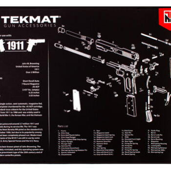 TekMat 1911 Ultra 20 Gun Cleaning Mat with Parts Diagram 15x20 Inches