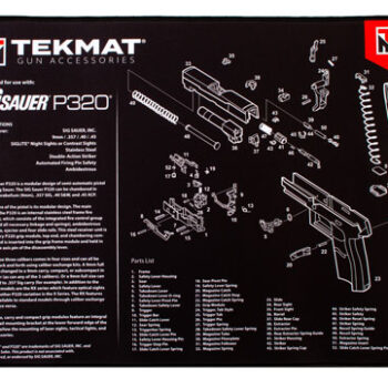 Sig Sauer P320 Ultra 20 Cleaning Mat with Parts Diagram - TekMat 15" x 20"
