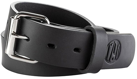 1791 Gun Belt Stealth Black Leather 46/50 1.50" Wide with Buckle Closure