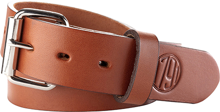 1791 Gun Belt Classic Brown Leather 46/50 1.50" Wide with Buckle Closure