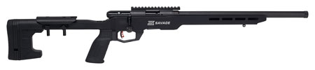 Savage Arms B22 Precision Bolt Action 22LR Rifle 18" Barrel Matte Black Finish Adjustable MDT ACC Aluminum Chassis Stock