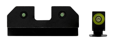 Glock Night Sights XS Sights GLR014P6G Green Tritium Front & Rear Sights
