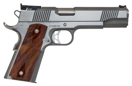 Dan Wesson Pointman Nine 9mm Semi-Auto Pistol 5" Barrel 9+1 Rounds Stainless Steel Beavertail Frame Serrated Brushed Slide Cocobolo Grips