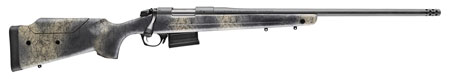 Bergara B-14 Wilderness Terrain 6.5 Creedmoor Bolt-Action Rifle 24" Threaded Barrel Sniper Gray Cerakote Adj. Cheek Piece SoftTouch Woodland Camo Stock Mini-Chassis Omni Brake