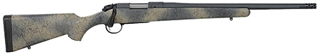 Bergara B-14 Wilderness Ridge SP .308 Win Rifle - 18" Threaded Barrel, Sniper Gray Cerakote, SoftTouch Woodland Camo Stock