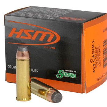 HSM Pro Pistol 454 Casull 300 Grain Jacketed Soft Point 20-Round Box