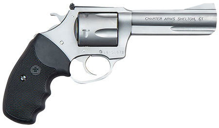 Charter Arms Professional VI 357 Mag Revolver - 6 Shot 4.2" Barrel Stainless Steel Finger Grooved Grip