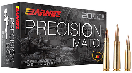 Barnes Precision Match 6.5 PRC 145 gr Open Tip Match Boat Tail 20 Rounds Per Box