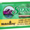 Sierra 1729 MatchKing 6.5Creedmoor 130gr Hollow Point Boat Tail 100/Box 2 119960
