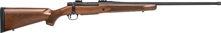 Mossberg Patriot Walnut 7mm Remington Mag Bolt-Action Rifle 24" Threaded Fluted Barrel Matte Blued Spiral Fluted Bolt LBA Trigger Drop Box Magazine