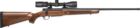 Mossberg Patriot 7mm Remington Mag Bolt-Action Rifle 24" Threaded Fluted Barrel Matte Blued Finish Walnut Stock Vortex Crossfire II 3-9x40 Scope
