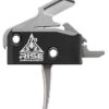 Rise Armament RA434SLVRAWP RA-434 High Performance Single-Stage Flat Trigger with 3.50 lbs Draw Weight & Black/Silver Finish for AR-Platform 1 120650