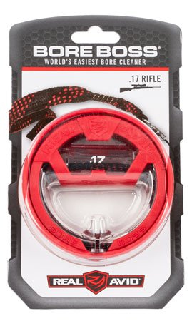 Real Avid Bore Boss 17 Cal Rifle Bronze Bristle Cleaning Rod 32"