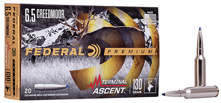 Federal 6.5 Creedmoor 130gr Premium Terminal Ascent Rifle Ammunition