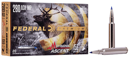 Federal Premium Terminal Ascent 280 Ackley Improved 155 gr Ammo - 20 Rounds