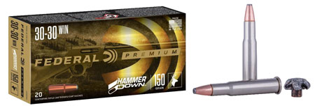 Federal Premium HammerDown 30-30 Winchester 150gr Bonded Soft Point Rifle Ammunition 20 Rounds