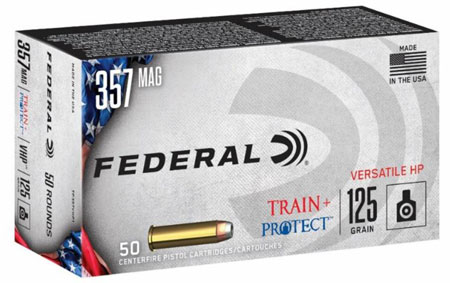 Federal Train + Protect 357 Mag 125gr Versatile Hollow Point Ammo