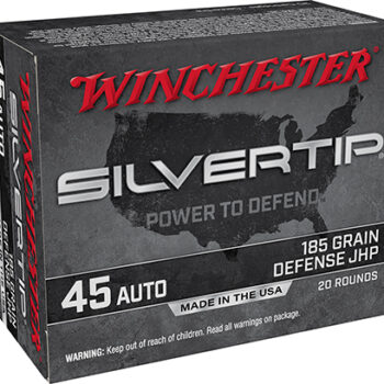 Winchester 45 ACP 185gr Silvertip Hollow Point Ammunition 20 Rounds Per Box