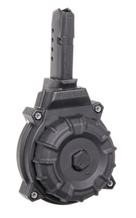 Glock 43 9mm ProMag DRMA14 Standard 50-Round Drum Magazine - Black DuPont Zytel Polymer