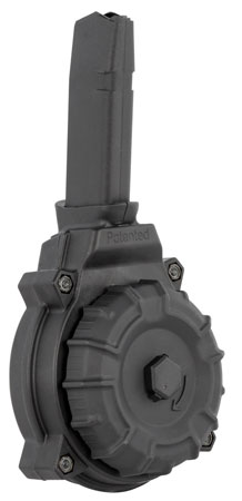 ProMag 50-Round Drum 9mm for Glock 43X/48 Black Polymer