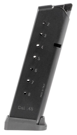 Mec-Gar 1911 Government 45 ACP 8-Round Magazine Match Grade Anti-Friction Blued Steel