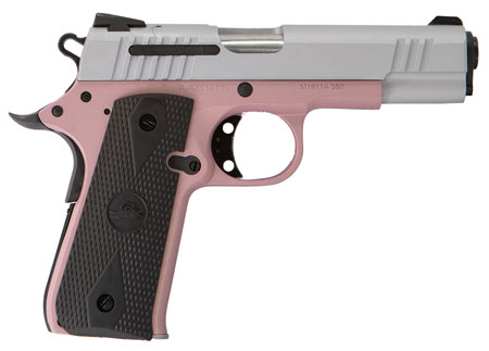 Smith & Wesson M1911 Compact 380 ACP Pistol 3.75" Barrel Rose Cerakote Aluminum Frame Ambidextrous Safety