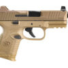 FN 509C Tactical 9mm Compact Pistol 4.32" Threaded Barrel Flat Dark Earth Optic Cut Slide Ambidextrous Controls 1 123429