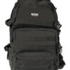 Rukx Gear ATICT3DB Tactical 3 Day Black 600D Polyester w/ Molle Webbing Hook & Loop Panel 4 Storage Areas 2 123591