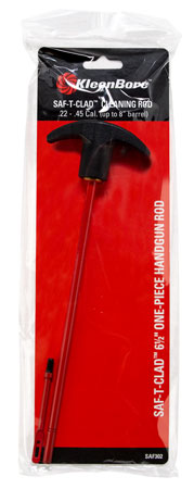 KleenBore SAF-T-CLAD .22-.45 Handgun Cleaning Rod 6.5-inch with Swivel Handle