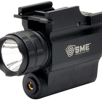 SME SMEWLLP Compact Tactical Handgun LED Light/Laser Combo  Black 250 Lumens White Cree LED Red Laser