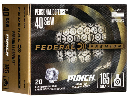 Federal Premium Personal Defense 40 S&W 165gr JHP Ammo - 40 S&W 165 Grain Hollow Point 20 Rounds Per Box
