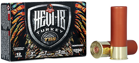 Hevi-Shot Hevi-18 TSS Turkey Load Shotgun Ammunition 12 Gauge 3" 2oz Tungsten 7 Shot for Turkey Hunting
