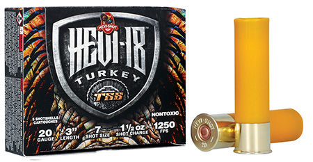 HEVI-Shot Turkey Load 20 Gauge 3" 1.5oz Tungsten Super Shot 7 Shot Size