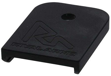 Rival Arms RA70G001A Magazine Base Pad for Glock 9mm/40 S&W/357 Sig - Black Aluminum