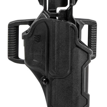 Blackhawk 410200BKL T-Series L2C Light Bearing OWB Black Polymer Belt Slide Compatible w/Glock 17/19/22/23/31/32/45/47 Left Hand